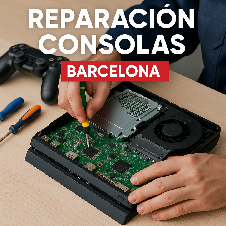 Reparación de consolas PS5, Xbox y Switch en Barcelona